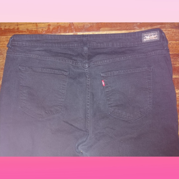 LEVI'S 512 black boot cut high waist denim jeans - Picture 7 of 8